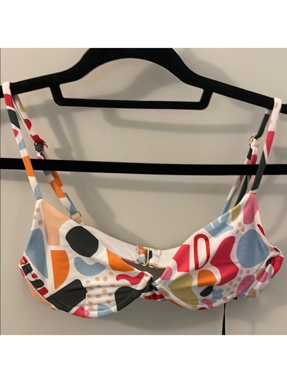 Beachroit Colorful Abstract pattern Bikini Top
